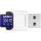 SAMSUNG memóriakártya 256GB microSDXC PRO Plus - CLASS 10, R180/W130, + USB kártyaolvasó MB-MD256SB/WW small