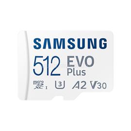 SAMSUNG EVOPLUS UHS-I 512GB MicroSD kártya R130, adapter MB-MC512KA/EU small