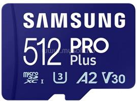 SAMSUNG MicroSD kártya - 512GB MB-MD512SB/WW (PRO PLUS, UHS-I, R180/W130, adapter, 512GB) MB-MD512SB/WW small