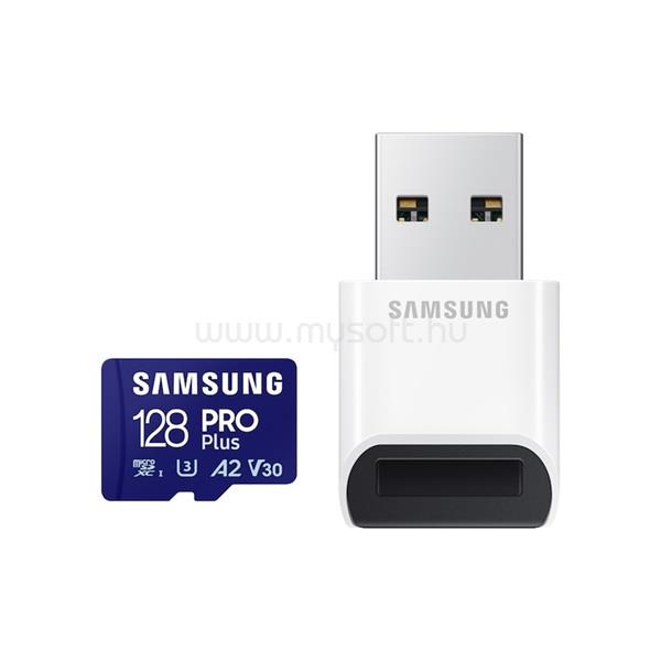 SAMSUNG MicroSDXC kártya - 128GB MB-MD128SB/WW (PRO PLUS kártyaolvasóval, UHS-I, R180/W130)