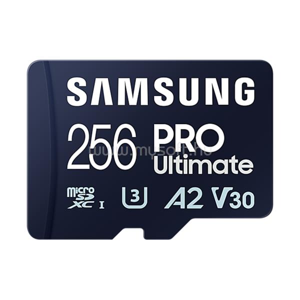 SAMSUNG MicroSDXC kártya - 256GB MB-MY256SB/WW (PRO Ultimate kártyaolvasóval,  Class10, R200/W130)