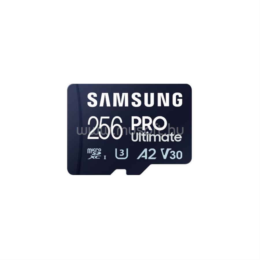 SAMSUNG microsdxc memóriakártya, PRO Ultimate 256GB, Class 10, V30, A2, Grade 3 (U3), R200/W130
