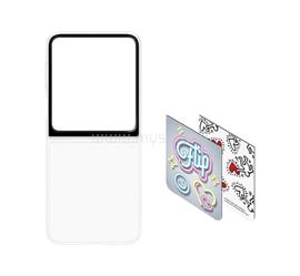 SAMSUNG Samsung Z Flip7 FE / Z Flip6 SAMSUNG műanyag telefonvédő ultravékony, cserélhető színes hátlap, ÁTLÁTSZÓ EF-ZF741CTEGWW small