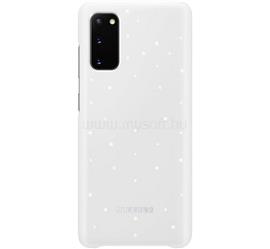 SAMSUNG Samsung S20 5G / S20 műanyag telefonvédő ultravékony, LED világítás, FEHÉR EF-KG980CWEGEU small