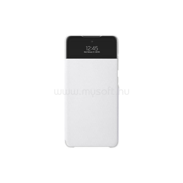 SAMSUNG OSAM-EF-EA725PWEG Galaxy A72 s-view fehér oldalra nyíló tok