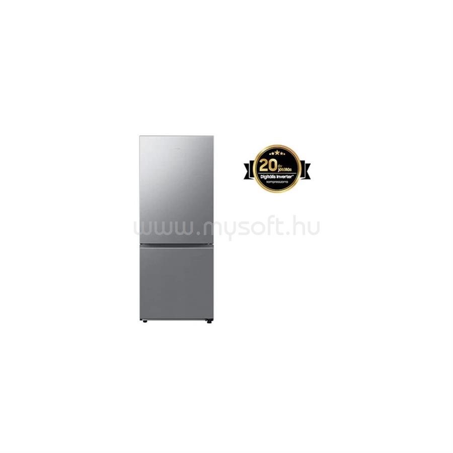 SAMSUNG RB50DG602ES9EO széles alulfagyasztós hűtőszekrény SmartThings AI Energia üzemmóddal 508 L, kifinomult inox