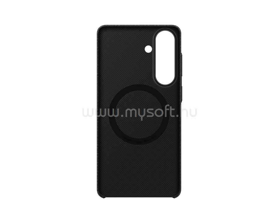 SAMSUNG Samsung S26 Plus SAMSUNG szilikon telefonvédő mágneses, karbon minta, FEKETE