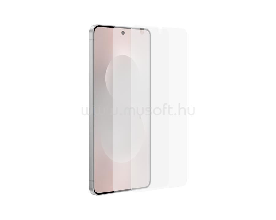 SAMSUNG Samsung S25 Edge képernyővédő fólia 2db tükröződésmentes, törlőkendő + segédkeret, ÁTLÁTSZÓ
