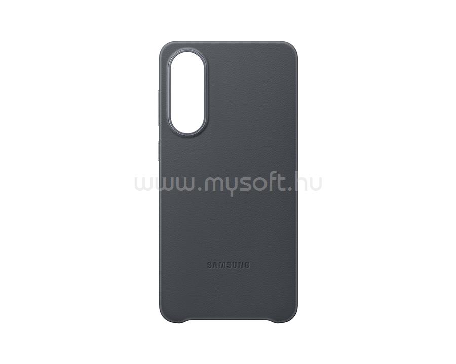 SAMSUNG Samsung S25 Edge műanyag telefonvédő ECO vegán bőr hátlap FEKETE