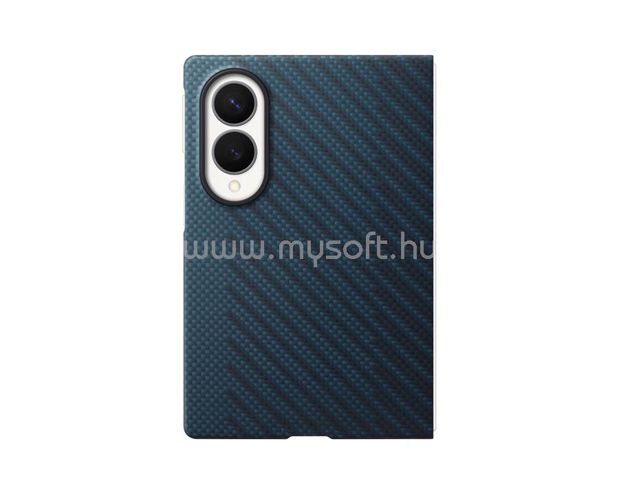 SAMSUNG Samsung Z Fold8 SAMSUNG szilikon telefonvédő mágneses, karbon minta, SÖTÉTKÉK
