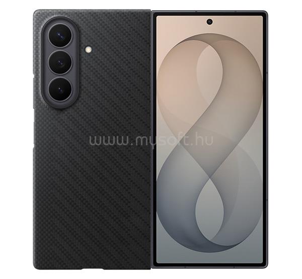 SAMSUNG Samsung Z Fold8 Ultra SAMSUNG szilikon telefonvédő mágneses, karbon minta, FEKETE