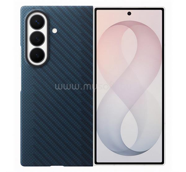SAMSUNG Samsung Z Fold8 Ultra SAMSUNG szilikon telefonvédő mágneses, karbon minta, SÖTÉTKÉK