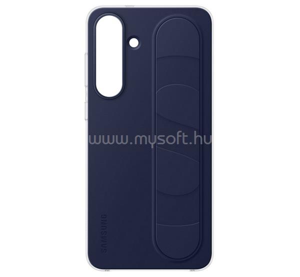 SAMSUNG Samsung S25 FE SAMSUNG szilikon telefonvédő matt, kitámasztó, SÖTÉTKÉK