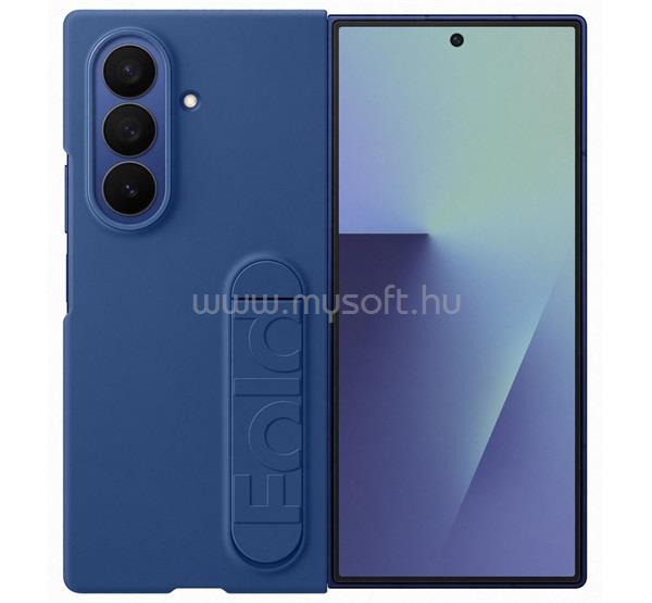 SAMSUNG Samsung Z Fold7 szilikon telefonvédő matt, kitámasztó + képernyővédő fólia, KÉK