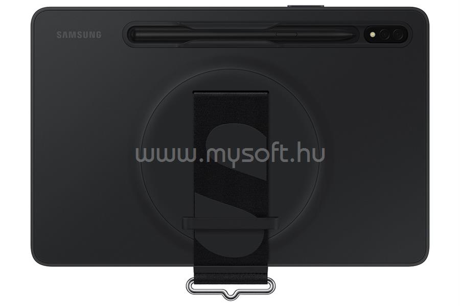 SAMSUNG Galaxy Tab S8/ Galaxy Tab S7 Szíjas tok (fekete)