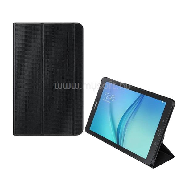 SAMSUNG Samsung Tab E 9.6 3G / Tab E 9.6 WIFI tok álló FLIP, asztali tartó, FEKETE
