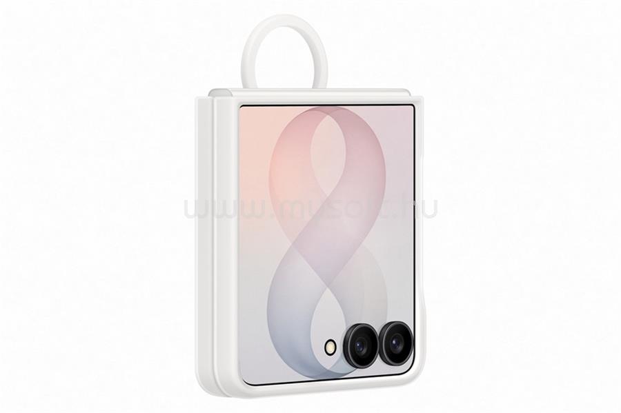 SAMSUNG Samsung Z Flip8 SAMSUNG szilikon telefonvédő telefongyűrű, mágneses, BÉZS