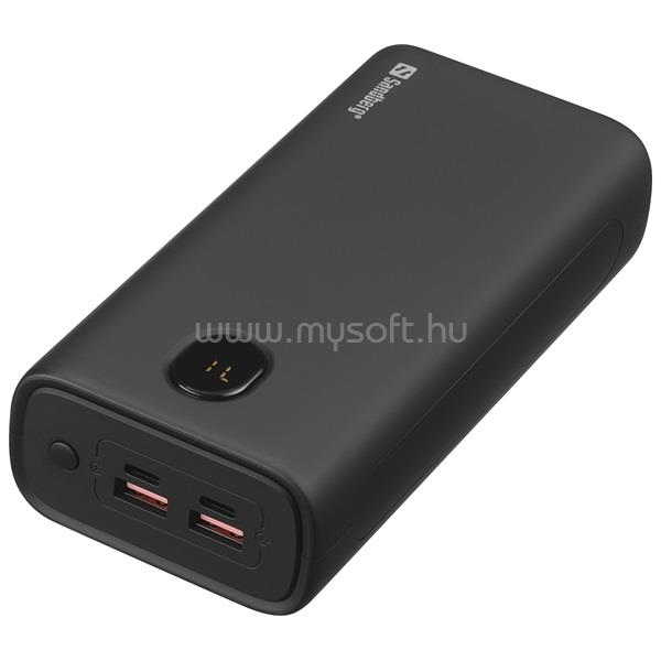 SANDBERG Akkubank - Powerbank USB-C PD 20W 30000 (kültéri; LED Lámpa; 2xUSB-A+USB-C)