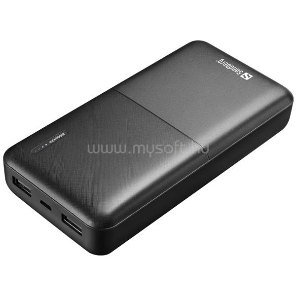 SANDBERG Saver Powerbank 20000 (20000mAh; 2xUSB-A)