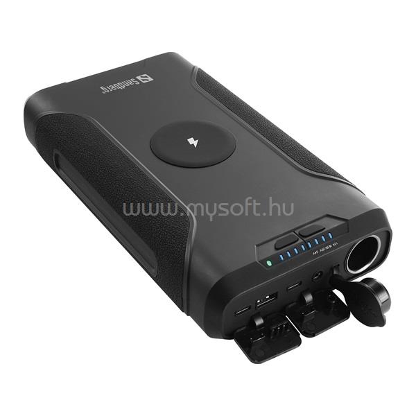 SANDBERG Survivor Powerbank 7in1 72000 (Bemenet: USB-C, Kimenet: 2x USB-C/USB-A/DC, zseblámpa)