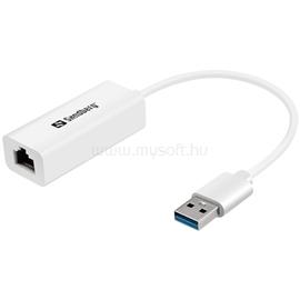 SANDBERG Átalakító - USB3.0 Gigabit Network Adapter (USB3.0, RJ45, 10/100/1000Mbps, fehér) SANDBERG_133-90 small