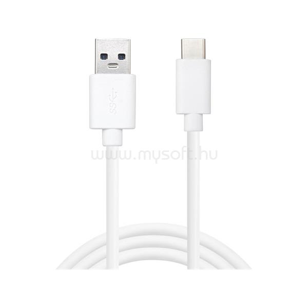SANDBERG Átalakító Kábel - USB-C 3.1 > USB-A 2.0 (USB-C, USB-A, fehér, 1m)