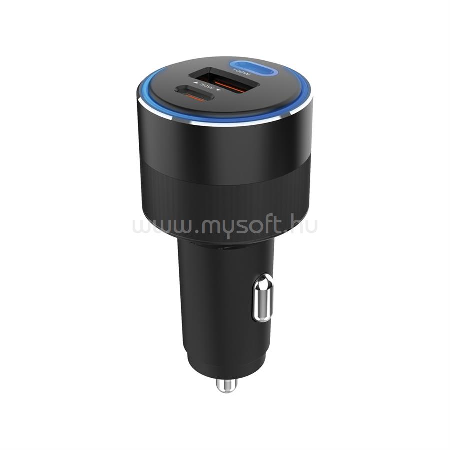 SANDBERG autós töltő, Car Charger 3in1 130W USB-C PD