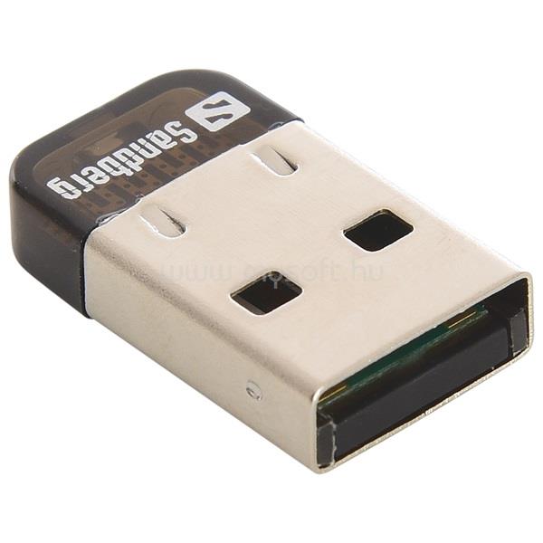 SANDBERG Nano Bluetooth 4.0 Dongle bluetooth sdapter (fekete; BT4.0 EDR; 25m;)