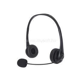 SANDBERG USB Office headset (USB; mikrofon; hangerő szabályzó; 2m kábel; fekete) SANDBERG_126-12 small
