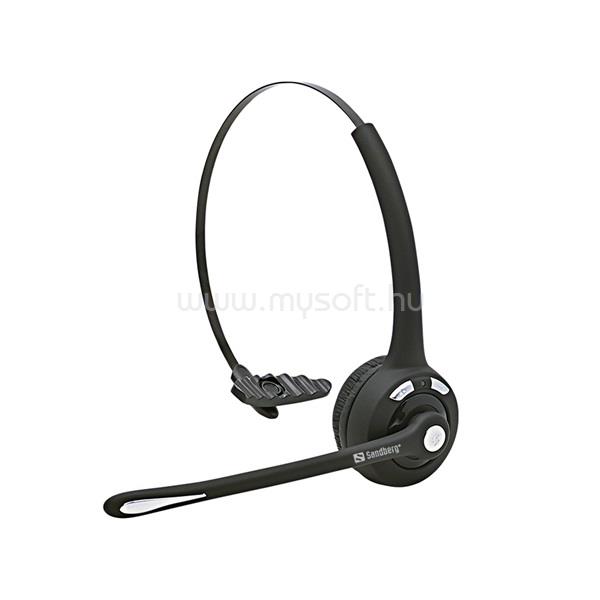 SANDBERG Fejhallgató mikrofonnal, Bluetooth Office Headset, Fekete