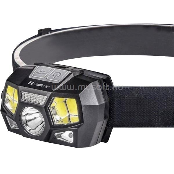 SANDBERG Fejlámpa - Headlamp 5in1 Recharge Sensor