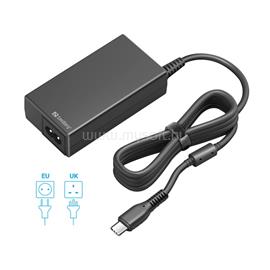 SANDBERG Hálózati adapter 65W - USB-C AC Charger PD65W EU+UK (Max.: 65W, Kimenet: USB-C, túlfeszültség védelem) SANDBERG_135-76 small