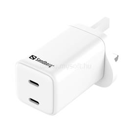 SANDBERG Hálózati töltő, AC Charger Dual USB-C PD 65W UK SANDBERG_441-62 small