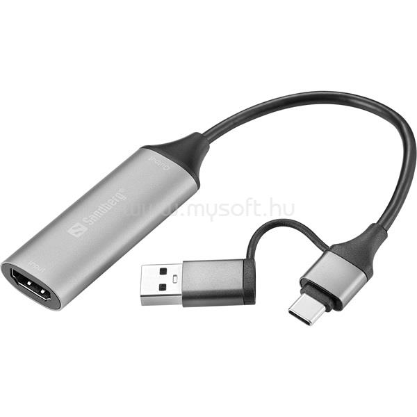 SANDBERG HDMI Capture Link to USB-C/A