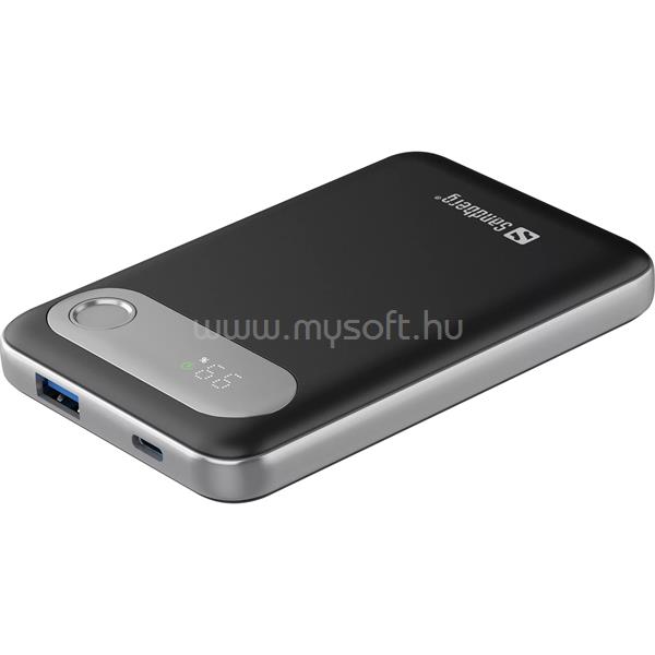 SANDBERG Hordozható akkumulátor, Travel Powerbank 10000 PD20W