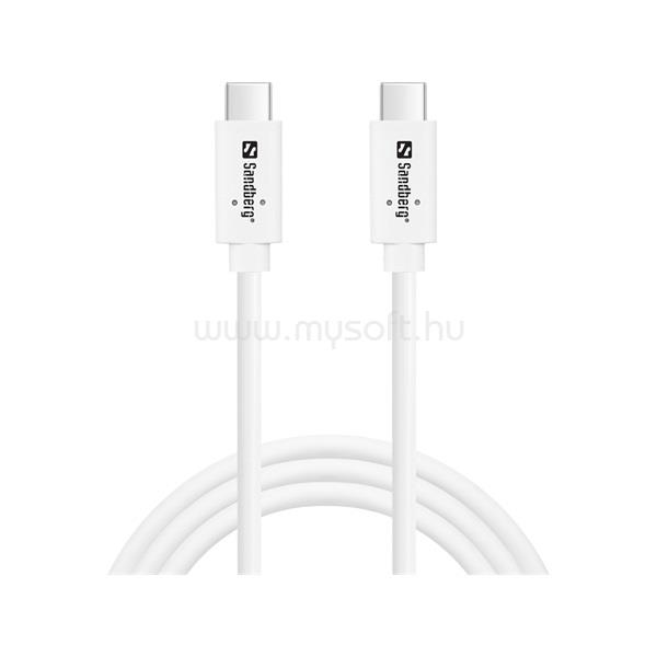 SANDBERG Kábel - USB-C>C USB 3.1 G2 100W, 1M