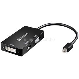 SANDBERG Kábel Átalakító - Adapter MiniDP>HDMI+DVI+VGA SANDBERG_509-12 small