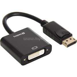 SANDBERG Kábel Átalakító - DisplayPort - DVI (DisplayPort 1.1 apa - DVI-D 1.0 anya; fekete) SANDBERG_508-45 small