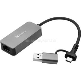 SANDBERG Kábel Átalakító - USB-C/A 2.5 GbE RJ45 Adapter SANDBERG_136-68 small