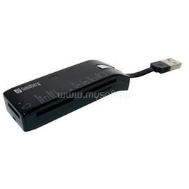 SANDBERG Kártyaolvasó - Pocket Card Reader (fekete; USB; SD;SDHC;SDXC;MicroSD;XD;MS;M2;MMC) SANDBERG_133-68 small