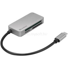 SANDBERG USB-C Multi Card Reader Pro kártyaolvasó (USB-C; SD/SDHC/SDXC/CF/MMC/T-Flash/MicroSD) SANDBERG_136-38 small