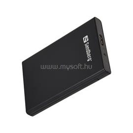 SANDBERG Külső HDD Ház - USB 3.0 to SATA Box 2.5" (fekete; 2,5" Sata HDD max 9,5mm;  5Gbit/s) SANDBERG_133-89 small