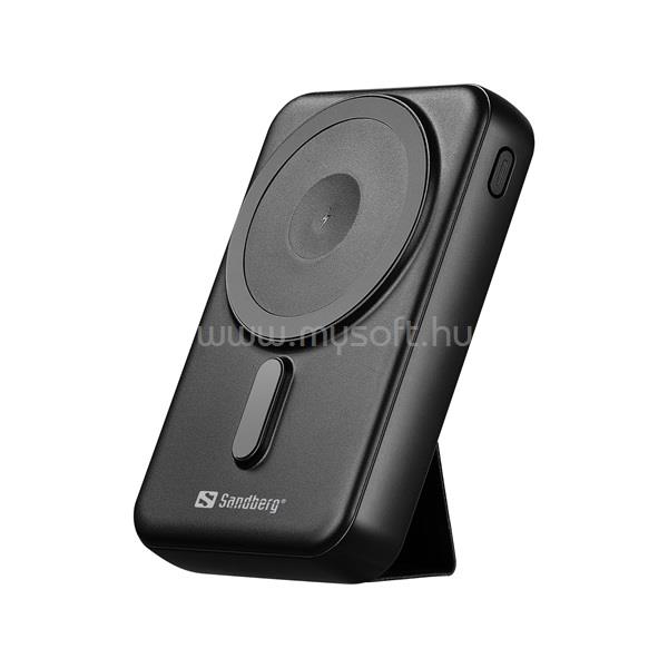 SANDBERG Mag Wireless Powerbank 10000 (Qi támogatás, MagSafe, USB-C+USB-A)