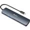 SANDBERG Notebook Dokkoló - USB-C 8K Display Dock (Bemenet: USB-C; Kimenet: HDMI+DP+2xUSB-A3.0+USB-C+RJ45; 8K/30Hz) SANDBERG_136-43 small