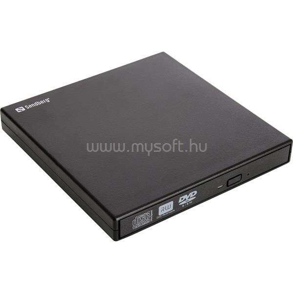 SANDBERG ODD Külső - USB Mini DVD író (Retail; USB; USB tápellátás; Fekete)