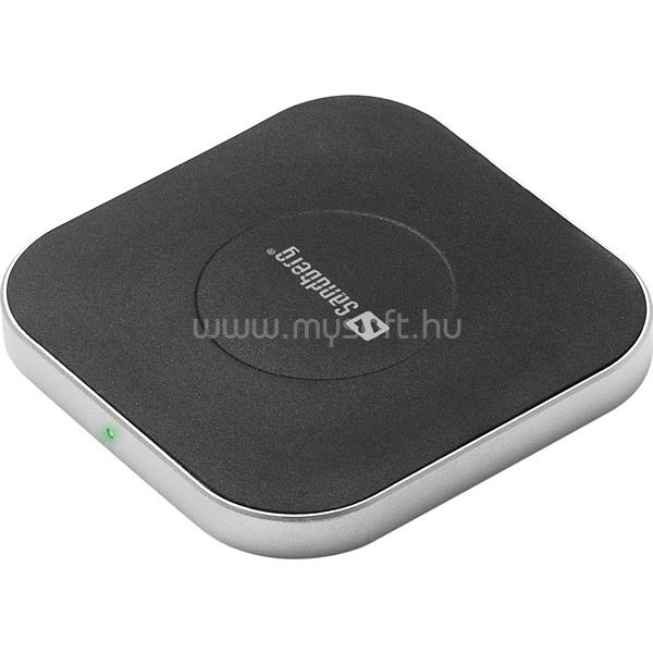 SANDBERG Telefon töltő - Magnetic Wireless Charger 15W (Csatlakozó: USB-C, vezeték nélküli töltés)