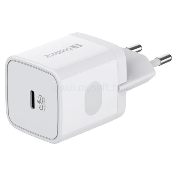SANDBERG Telefon töltő - USB-C AC Charger PD20W SAVER