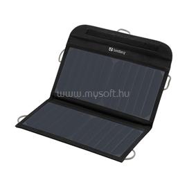 SANDBERG Telefon töltő Napelemes - Solar Charger 13W 2xUSB (2x 5V 1A v. 1x 5V 2.1A; fekete) SANDBERG_420-40 small