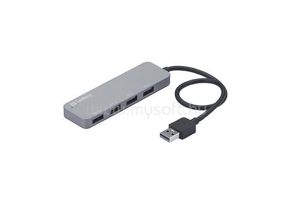 SANDBERG USB 3.0 Hub 4 ports SAVER (USB3.0 bemenet; 4xUSB3.0 kimenet)