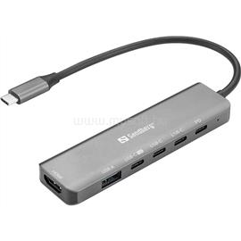 SANDBERG USB-C 6-in-1 MediaDock, 6xUSB/1xHDMI SANDBERG_136-77 small